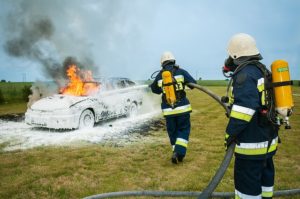 car flame foam